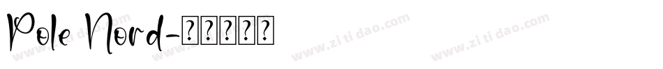 Pole Nord字体转换